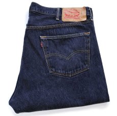 画像1: Levi'sリーバイス 501 先染め ブラック デニムパンツ W42 (1)