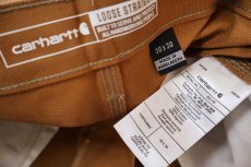 画像6: 新品★carharttカーハート ダブルニー ダック地 ペインターパンツ 茶 W30 L30 (6)