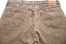画像5: Levi'sリーバイス 501 先染め カラーデニムパンツ ブラウン W44 L32★特大 (5)