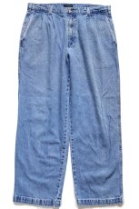 画像2: 90s DOCKERSドッカーズ ツータック スラックス デニムパンツ W36 L30★E Levi'sリーバイス (2)