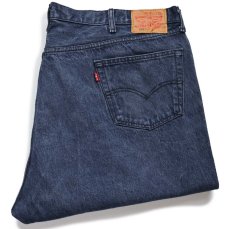 画像1: Levi'sリーバイス 501 先染め カラーデニムパンツ 濃紺 W52 L32★超特大 バナー ディスプレイ インテリア (1)