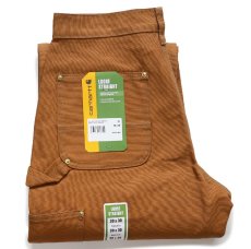 画像1: 新品★carharttカーハート ダブルニー ダック地 ペインターパンツ 茶 W30 L30 (1)