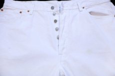 画像4: Levi'sリーバイス 501 ホワイト デニムパンツ W42 L30★SDP4679 (4)