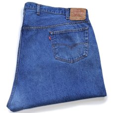 画像1: 80s USA製 Levi'sリーバイス 501 デニムパンツ W56★超特大 バナー ディスプレイ インテリア (1)