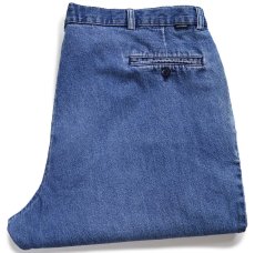 画像1: 00s DOCKERSドッカーズ ツータック スラックス デニムパンツ W44 L30★F 特大 Levi'sリーバイス (1)
