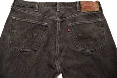 画像5: 00s メキシコ製 Levi'sリーバイス 501 先染め カラーデニムパンツ 焦げ茶 W40 (5)