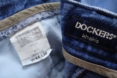 画像6: 00s DOCKERSドッカーズ ツータック スラックス デニムパンツ W44 L30★F 特大 Levi'sリーバイス (6)