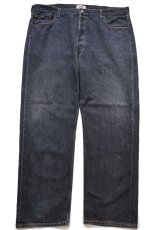 画像2: 00s メキシコ製 Levi'sリーバイス 501 先染め ブラック デニムパンツ W44★特大 (2)