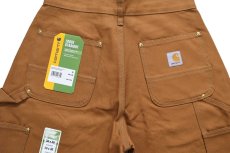 画像5: 新品★carharttカーハート ダブルニー ダック地 ペインターパンツ 茶 W30 L30 (5)