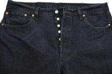 画像4: Levi'sリーバイス 501 ブラック デニムパンツ W40 L32 (4)