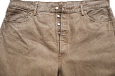 画像4: Levi'sリーバイス 501 先染め カラーデニムパンツ ブラウン W44 L32★特大 (4)