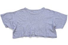 画像2: 70s USA製 Championチャンピオン ST. THOMAS EAGLES アメフト マスコット 88/12 Tシャツ ショート丈 杢グレー XL (2)