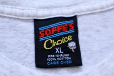 画像4: 90s USA製 NAVY ロゴ コットンTシャツ 杢ライトグレー XL (4)