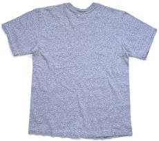 画像3: 90s USA製 The Cotton Exchange UW-LACROSSE 97 ATHLETICS 三段中抜き コットン×レーヨン Tシャツ 杢グレー L (3)