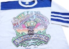 画像1: 80s USA製 10TH ALBUQUERQUE BALLOON FIESTA 1981 両面プリント ツートン アスレチックTシャツ 白×青 L (1)