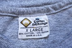 画像5: 90s USA製 The Cotton Exchange MICHIGAN HOCKEY コットン×レーヨン Tシャツ 杢グレー XL (5)