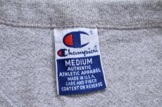 画像5: 90s USA製 Championチャンピオン MUSTANGS CROSS COUNTRY ホース ノースリーブ Tシャツ 杢グレー M (5)