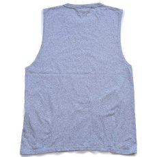 画像3: 90s USA製 The Cotton Exchange PLANO WEST アメフト ノースリーブ コットン×レーヨン Tシャツ 杢グレー XL (3)