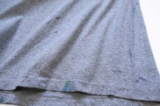 画像6: 90s USA製 The Cotton Exchange WESTMINSTER ペンキ飛び コットン×レーヨン Tシャツ 杢グレー ボロ L (6)