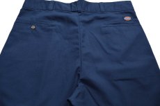 画像5: 90s USA製 Dickiesディッキーズ ツータック ワークパンツ 紺 W38 L30 (5)