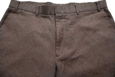 画像4: 90s Levi'sリーバイス ACTION SLACKS スラックス ポリエステルパンツ 杢ブラウン W38★スタプレ (4)