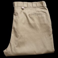 画像1: 80s USA製 Dickiesディッキーズ 874 ワークパンツ カーキ W48 L32★特大 (1)