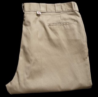 90s USA製 Dickiesディッキーズ 874 ワークパンツ カーキ W32☆03