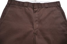画像4: 80s USA製 Dickiesディッキーズ 874 ワークパンツ 焦げ茶 W36 (4)