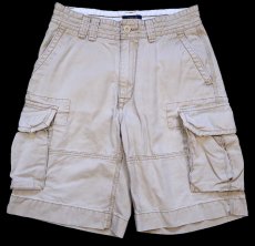 画像1: ポロ ラルフローレン USED加工 コットン カーゴ ショートパンツ カーキ W30★ショーツ (1)