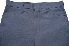画像4: 80s USA製 LEVI'Sリーバイス ACTION SLACKS スラックス ポリエステルパンツ グレー W34★スタプレ (4)