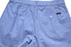 画像4: 90s nauticaノーティカ ツータック コットンポプリン ショートパンツ 薄青 W34★ショーツ (4)