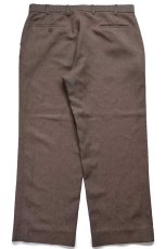 画像3: 90s Levi'sリーバイス ACTION SLACKS スラックス ポリエステルパンツ 杢ブラウン W38★スタプレ (3)