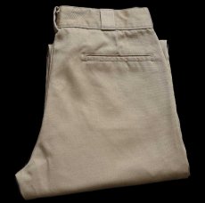 画像1: 90s USA製 Dickiesディッキーズ 874 ワークパンツ カーキ W32★02 (1)
