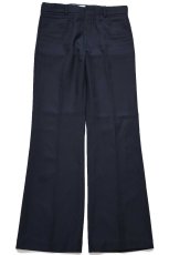 画像2: 80s Levi'sリーバイス Panatela フレア スラックス ポリエステルパンツ 黒 W34 (2)