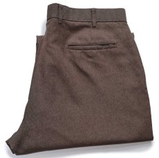 画像1: 90s Levi'sリーバイス ACTION SLACKS スラックス ポリエステルパンツ 杢ブラウン W38★スタプレ (1)