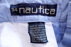 画像5: 90s nauticaノーティカ ツータック コットンポプリン ショートパンツ 薄青 W34★ショーツ (5)