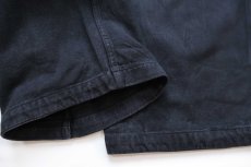画像8: ビンテージ ユーロ ワンタック コットンツイル ワークパンツ 後染め 黒 W34 (8)