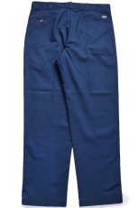 画像3: 90s USA製 Dickiesディッキーズ ツータック ワークパンツ 紺 W38 L30 (3)