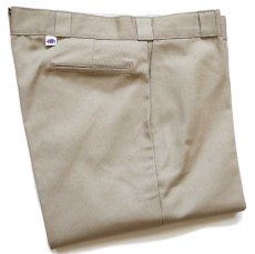 画像1: デッドストック★80s USA製 Dickiesディッキーズ 874 ワークパンツ カーキ W40 L31 (1)