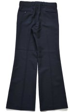 画像3: 80s Levi'sリーバイス Panatela フレア スラックス ポリエステルパンツ 黒 W34 (3)