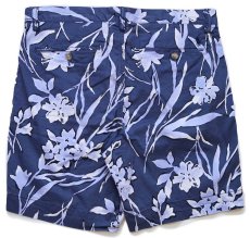画像2: ポロ ラルフローレン フローラル柄 ストレッチ ショートパンツ 紺 W34★ショーツ (2)