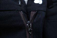 画像7: 80s Levi'sリーバイス Panatela フレア スラックス ポリエステルパンツ 黒 W34 (7)