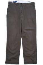 画像2: 00s ポロ ラルフローレン CUSTOM FIT PANT コットン チノパン 焦げ茶 W36 L30★367 (2)