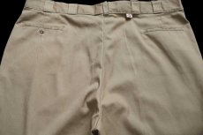 画像5: 80s USA製 Dickiesディッキーズ 874 ワークパンツ カーキ W48 L32★特大 (5)