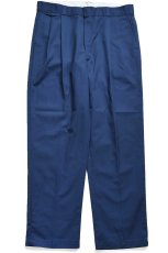 画像2: 90s USA製 Dickiesディッキーズ ツータック ワークパンツ 紺 W38 L30 (2)