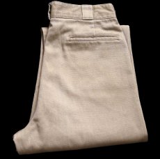 画像1: 90s USA製 Dickiesディッキーズ 874 ワークパンツ カーキ W33 L34★04 (1)