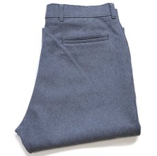 画像1: 80s USA製 LEVI'Sリーバイス ACTION SLACKS スラックス ポリエステルパンツ グレー W34★スタプレ (1)