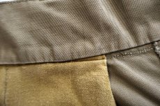 画像5: 70s イタリア軍 ツータック コットンツイル ショートパンツ カーキ W32★A ショーツ (5)