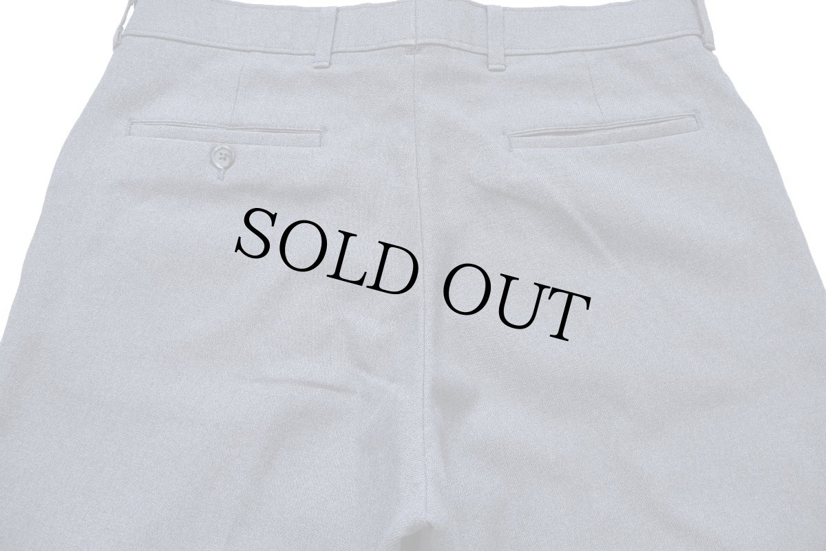 画像5: 80s USA製 LEVI'Sリーバイス ACTION SLACKS スラックス ポリエステルパンツ グレー W34★スタプレ (5)