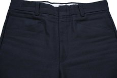 画像4: 80s Levi'sリーバイス Panatela フレア スラックス ポリエステルパンツ 黒 W34 (4)